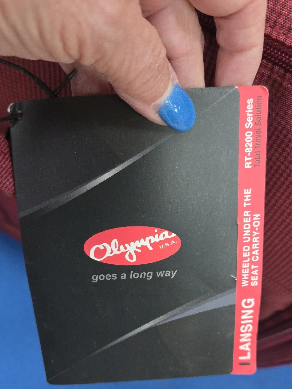 New Olympia Maroon Travel Carry-On Tote Bag